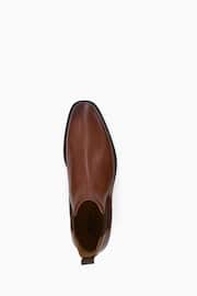 Dune London Brown Masons Sole Chelsea Boots - Image 5 of 5