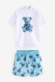 Blue Sunsafe Top and Shorts Set (3mths-7yrs) - Image 1 of 3