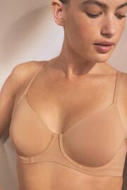 Almond Non Pad Full Cup Smoothing Non Padded Full Cup Bra - Image 6 of 8