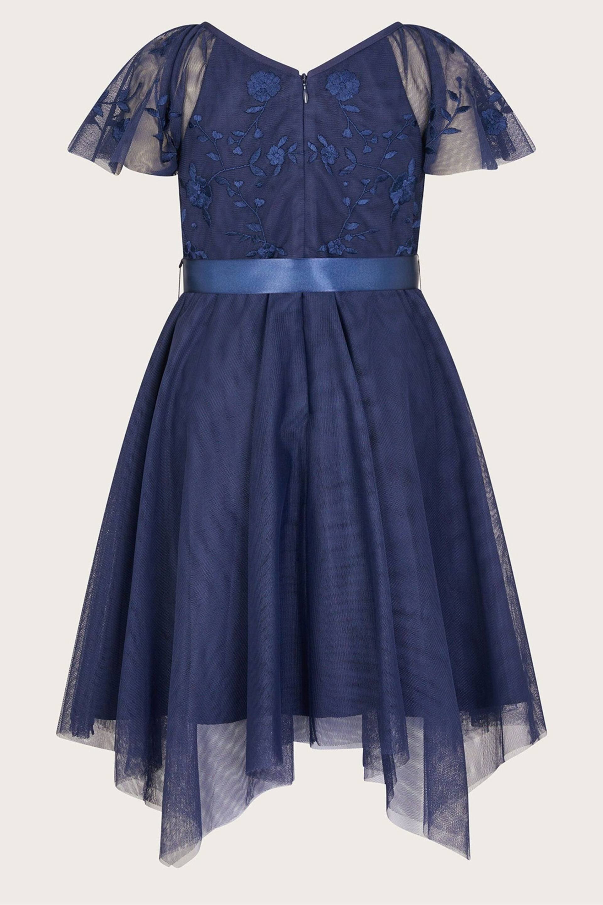 Monsoon Blue Amelia Embroidered Dress - Image 2 of 3