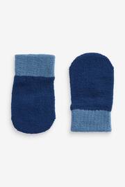 Navy/Blue/Grey Mittens 3 Pack (3mths-6yrs) - Image 3 of 4