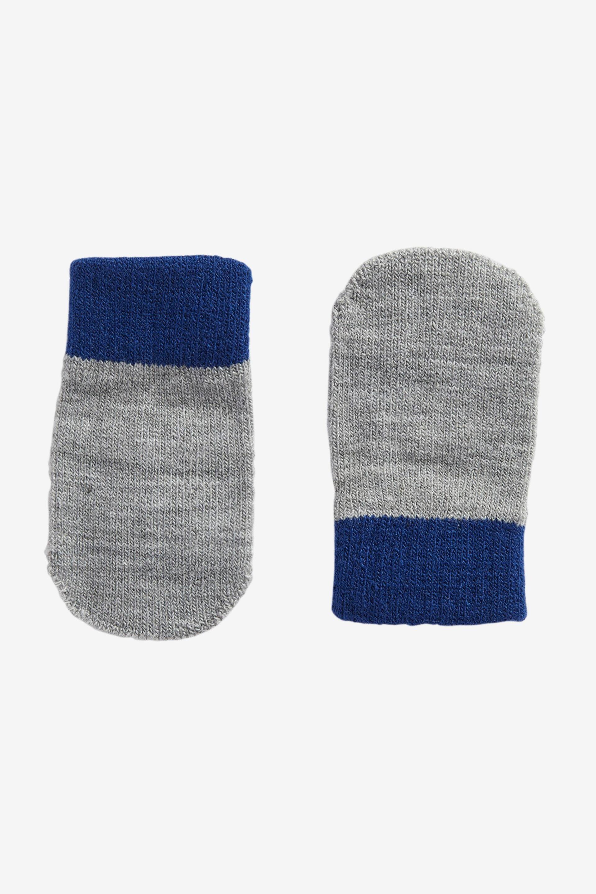 Navy/Blue/Grey Mittens 3 Pack (3mths-6yrs) - Image 4 of 4