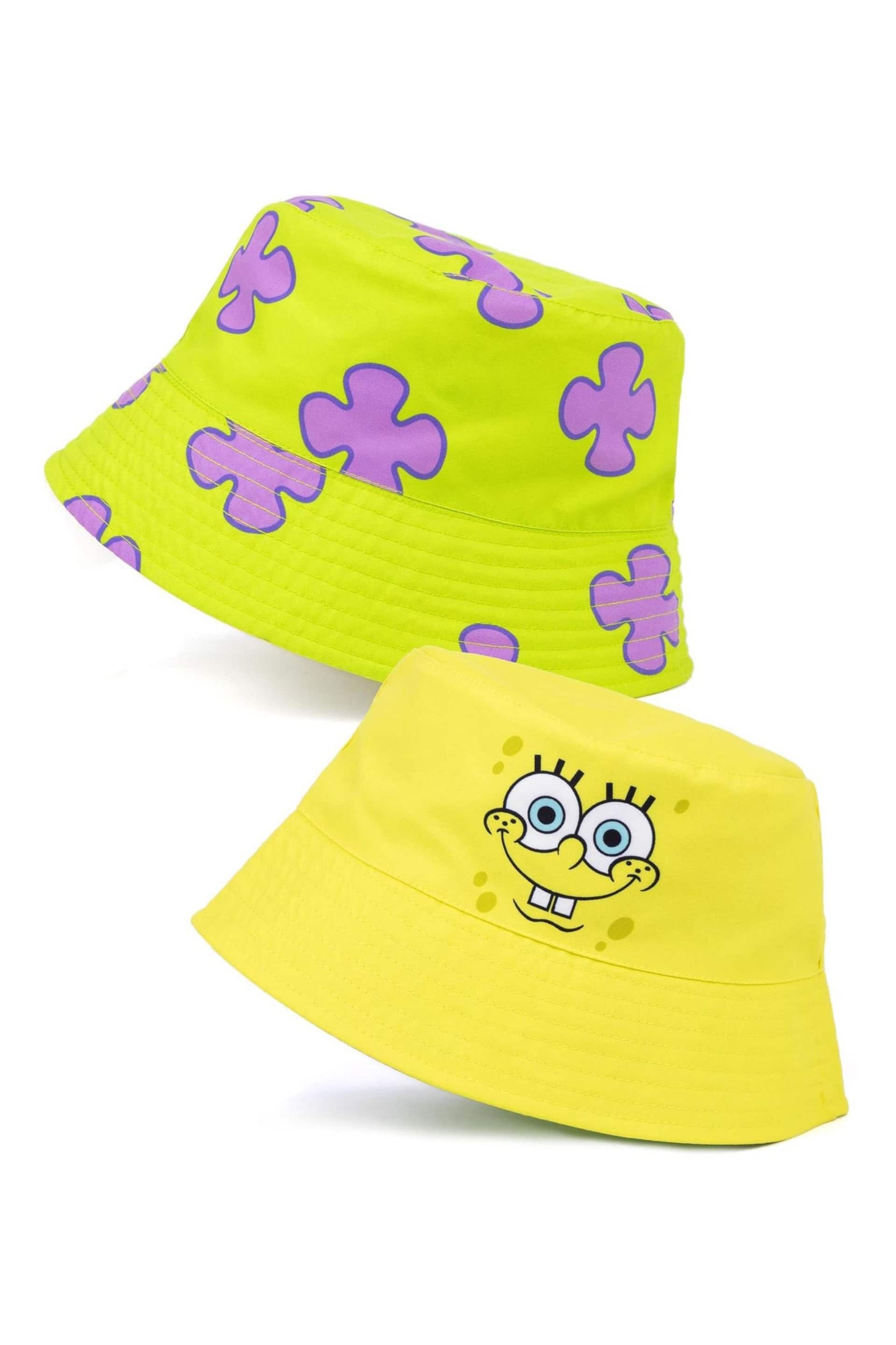 Vanilla Underground Yellow Spongebob Licensing Reversible Bucket Kids Hat - Image 1 of 5