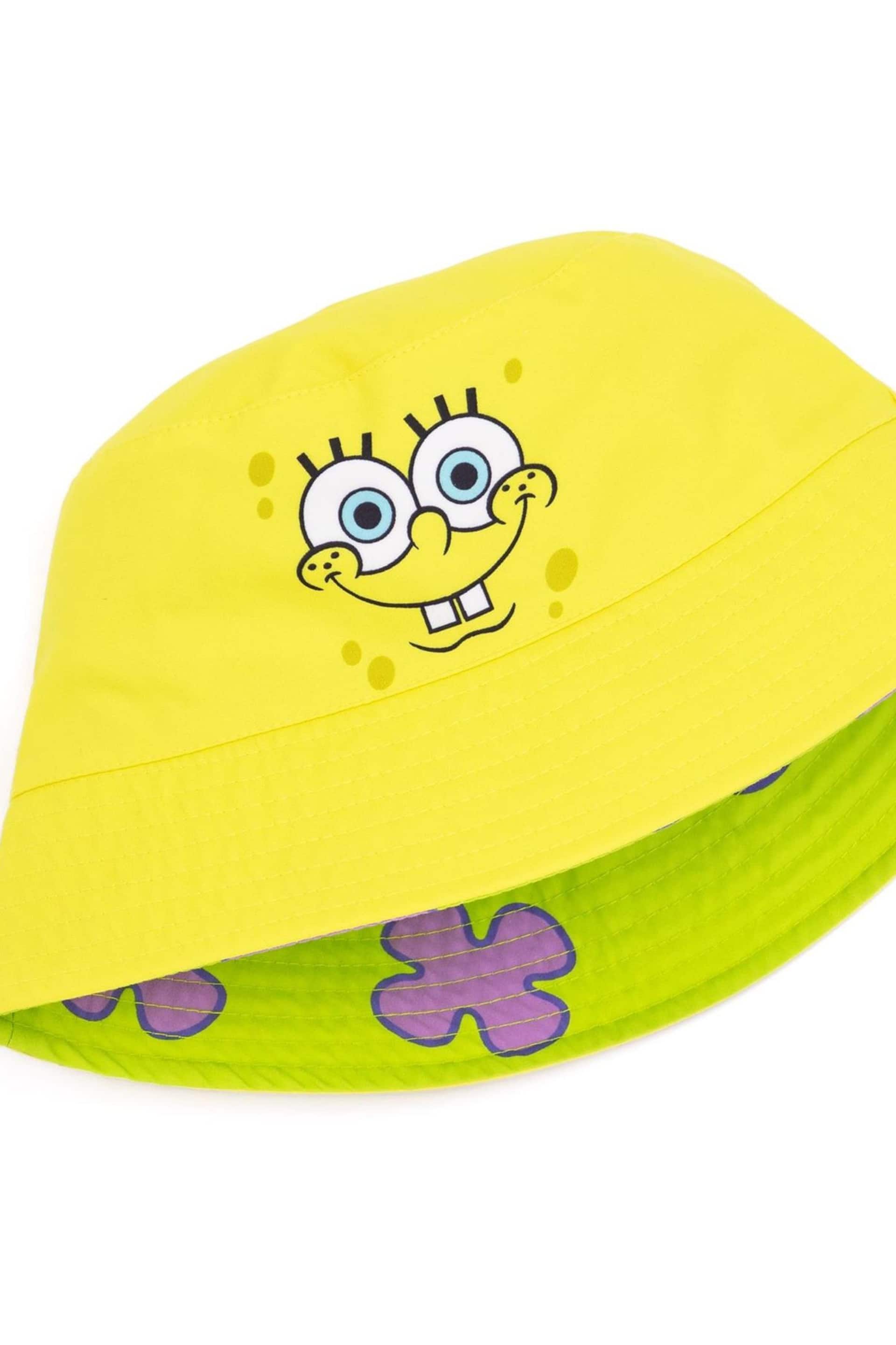 Vanilla Underground Yellow Spongebob Licensing Reversible Bucket Kids Hat - Image 3 of 5