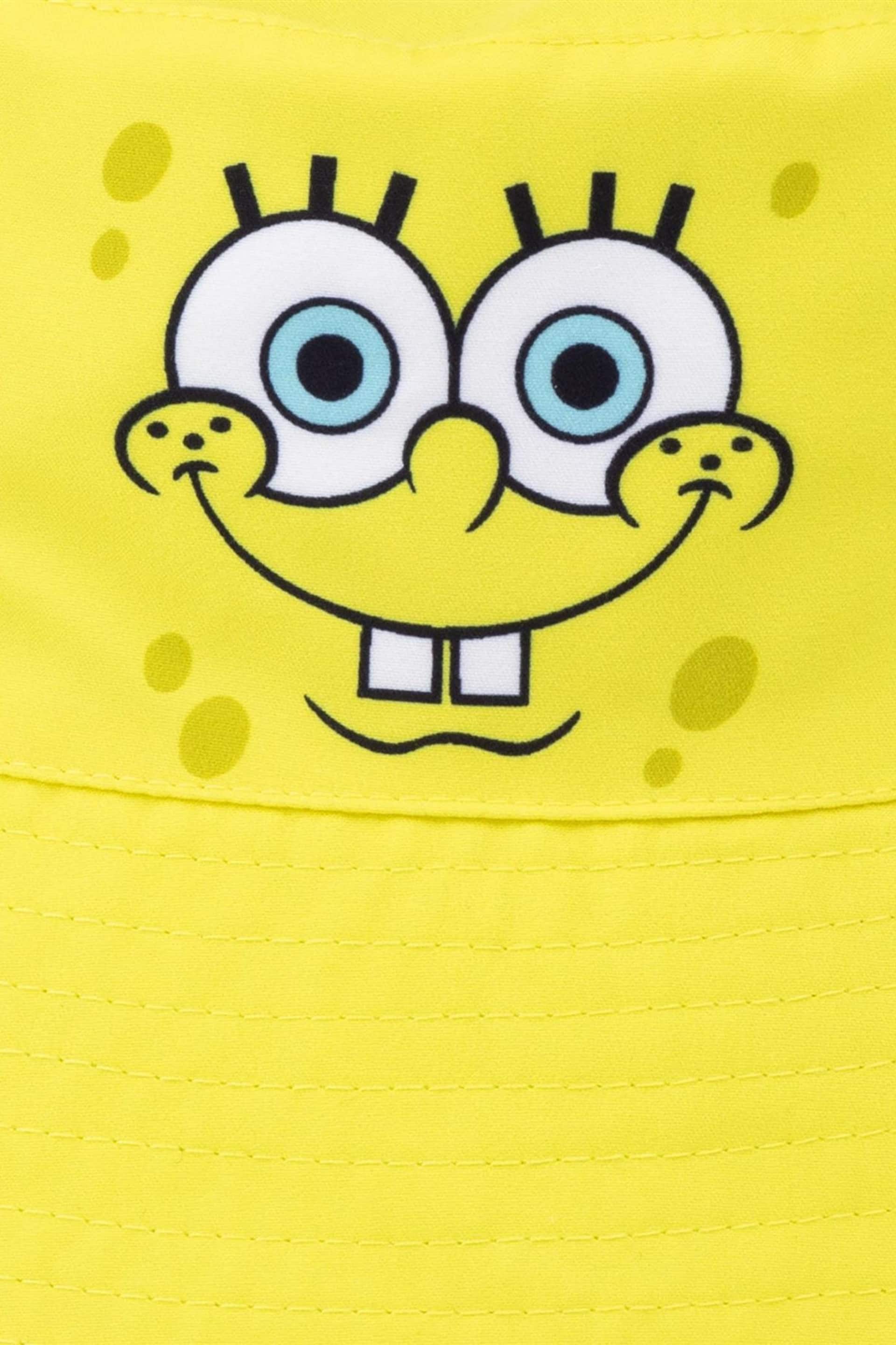 Vanilla Underground Yellow Spongebob Licensing Reversible Bucket Kids Hat - Image 5 of 5