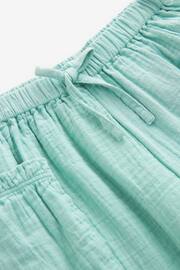 Teal Blue Textured Pull-On Trousers (3-16yrs) - Image 7 of 7