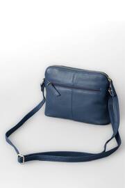 Lakeland Leather Blue Light Alston Curved Leather Cross-Body Bag - Image 3 of 6