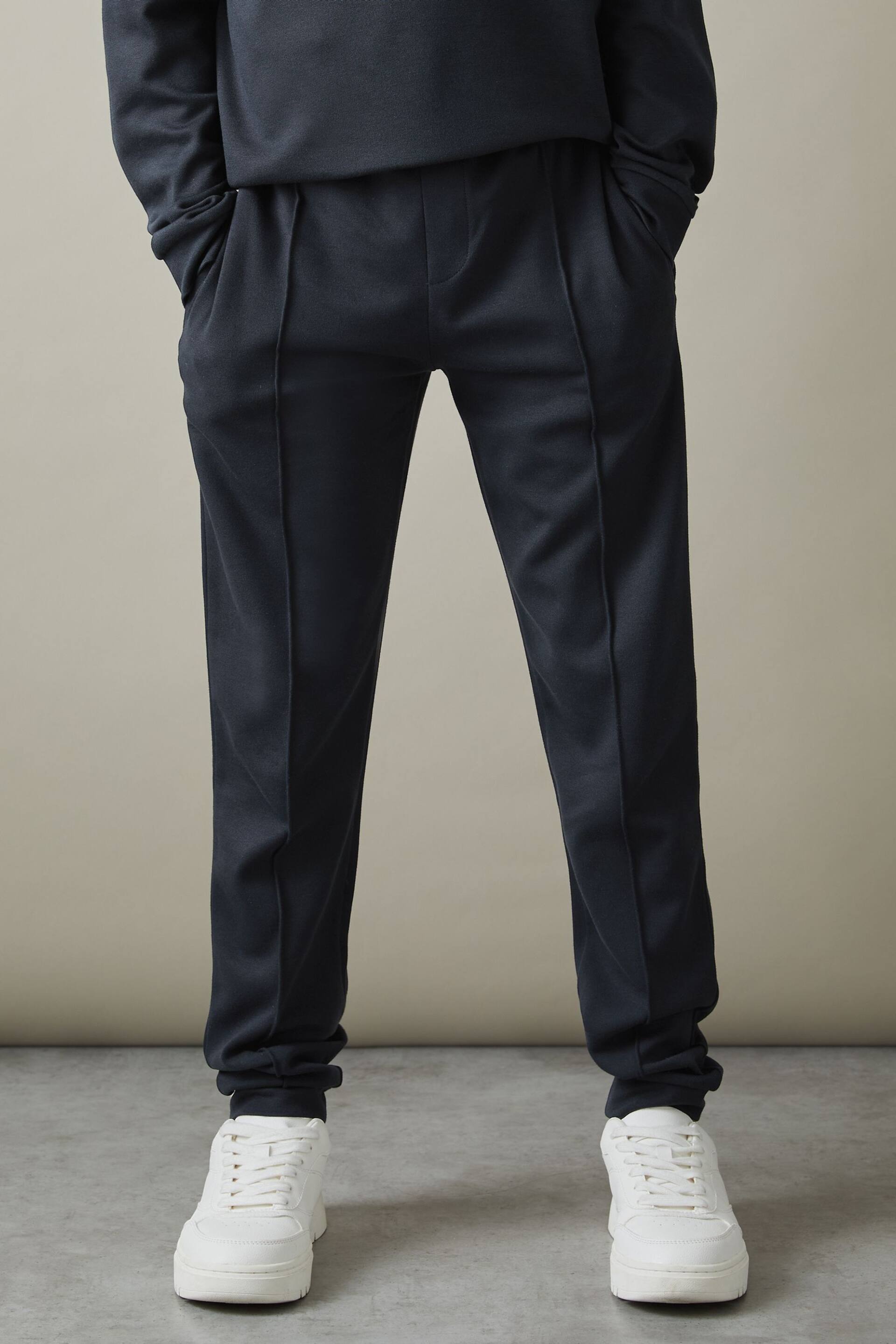 Reiss Navy Croxley Junior Relaxed Drawstring Joggers - Image 1 of 6