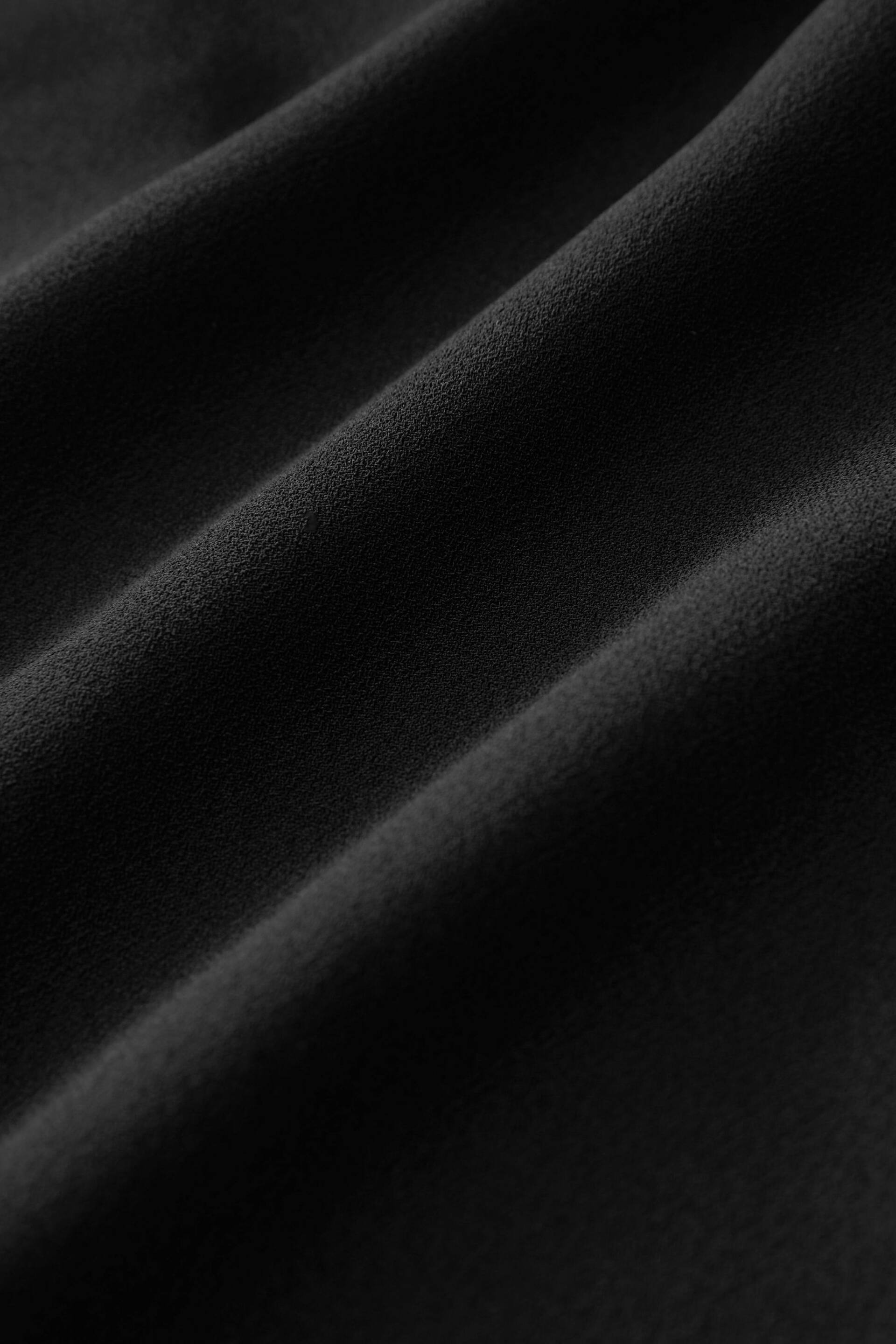 Black Tailored Crepe Column Skirt - Image 6 of 6