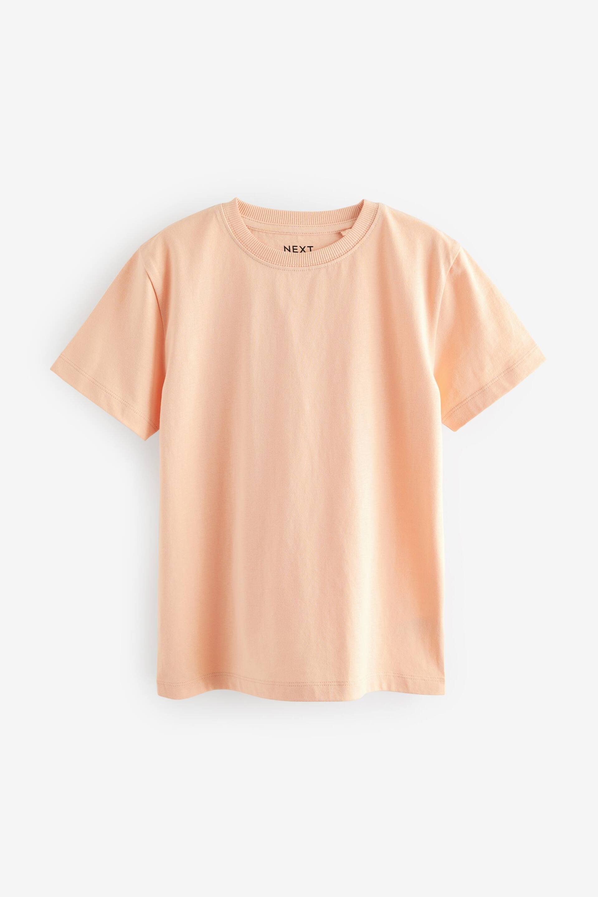 Orange Peach Cotton Short Sleeve T-Shirt (3-16yrs) - Image 1 of 3