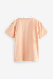 Orange Peach Cotton Short Sleeve T-Shirt (3-16yrs) - Image 2 of 3