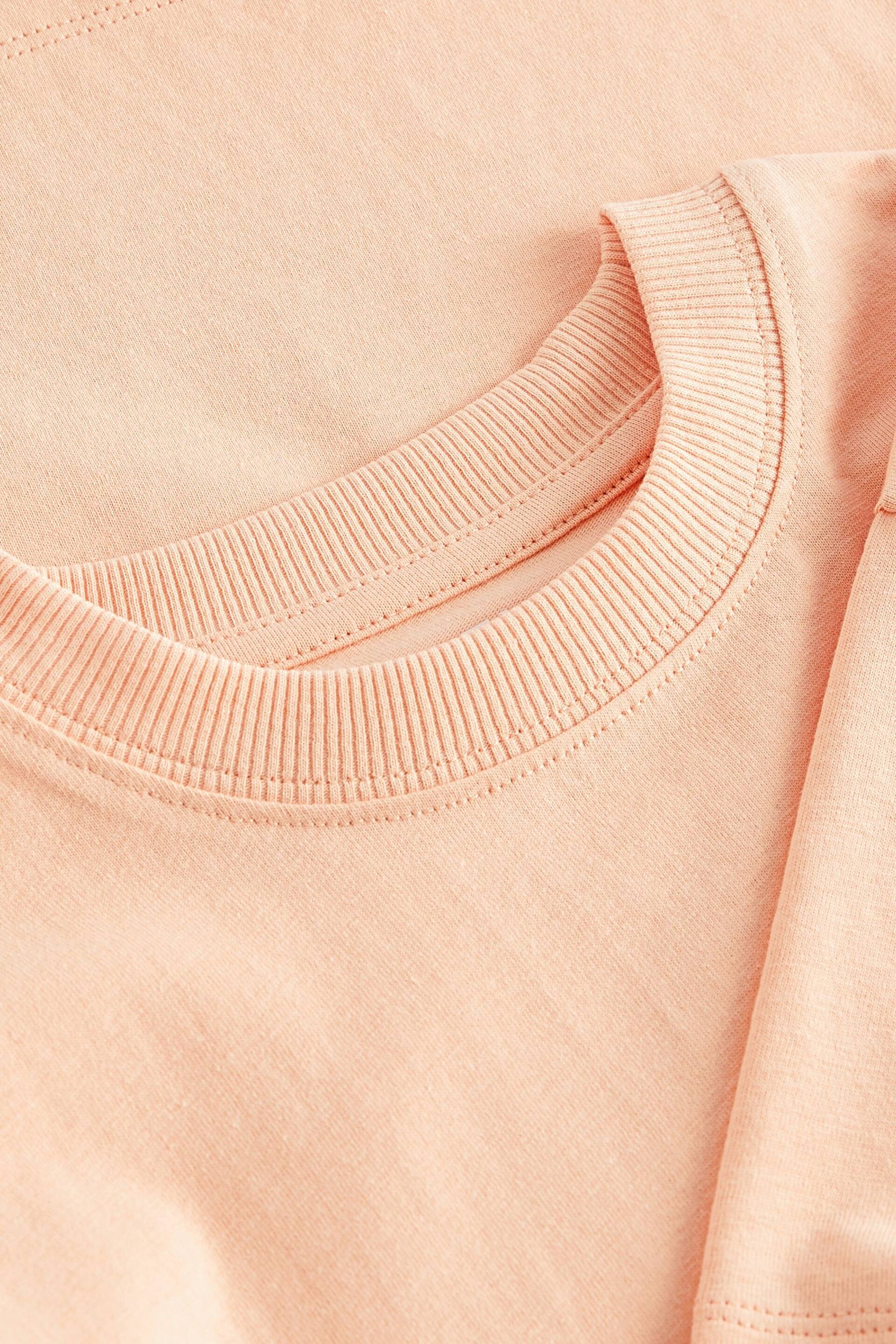 Orange Peach Cotton Short Sleeve T-Shirt (3-16yrs) - Image 3 of 3