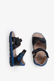 JoJo Maman Bébé Navy Boys' Leather Sandals - Image 3 of 4