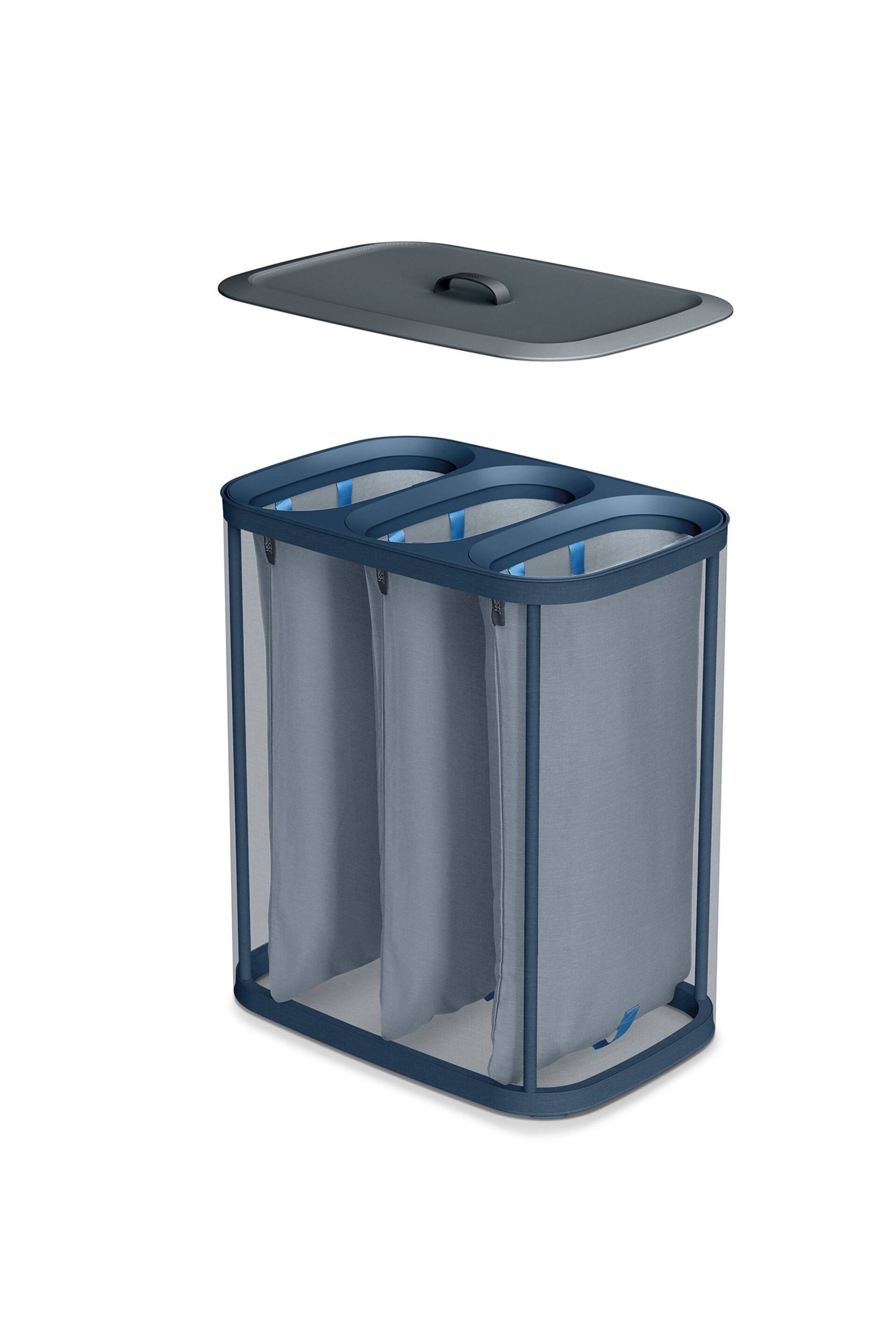 Joseph Joseph Black Tota Trio 90L Laundry Separation Basket - Image 5 of 6