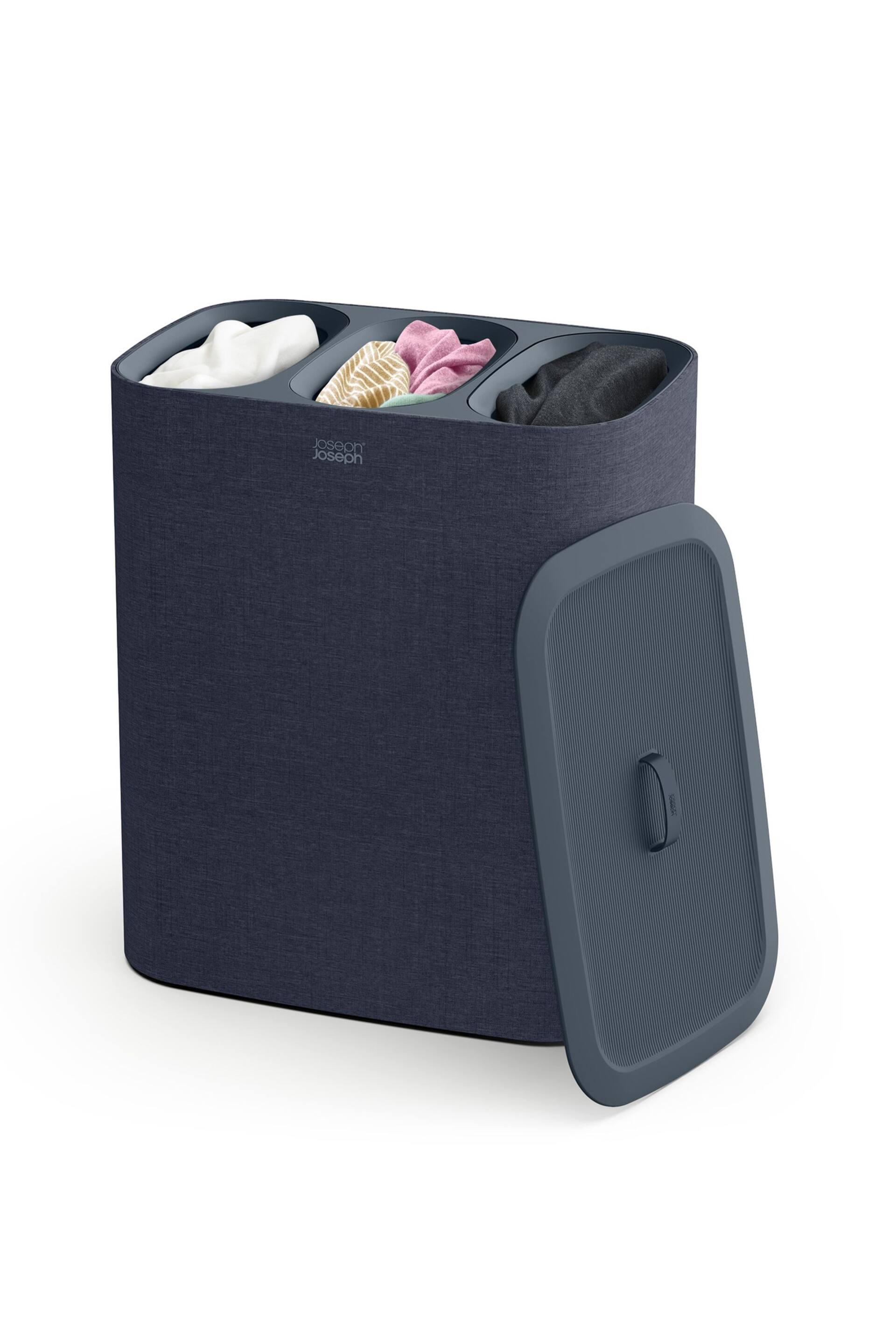 Joseph Joseph Black Tota Trio 90L Laundry Separation Basket - Image 6 of 6