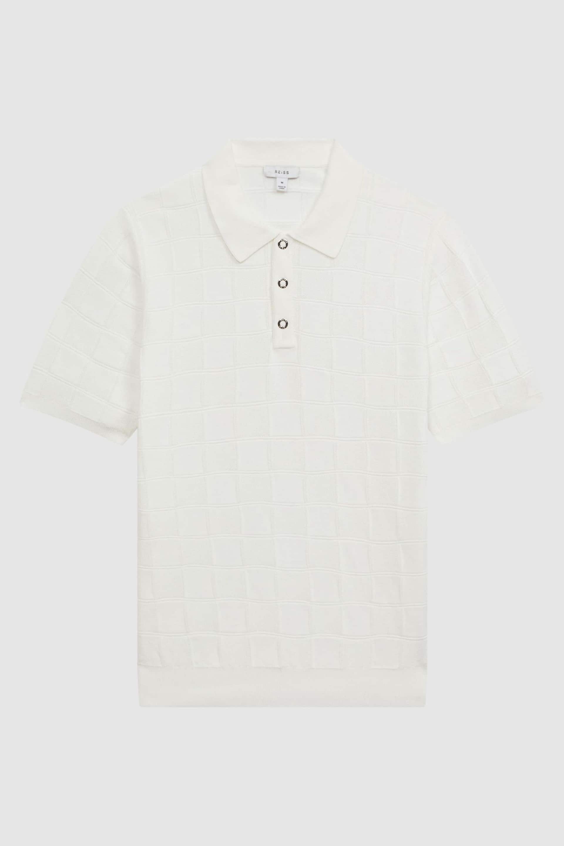 Reiss White Blaze Cotton Press-Stud Polo T-Shirt - Image 2 of 4