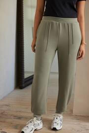 Khaki Green Wide Leg Joggers - Image 2 of 7