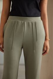 Khaki Green Wide Leg Joggers - Image 4 of 7