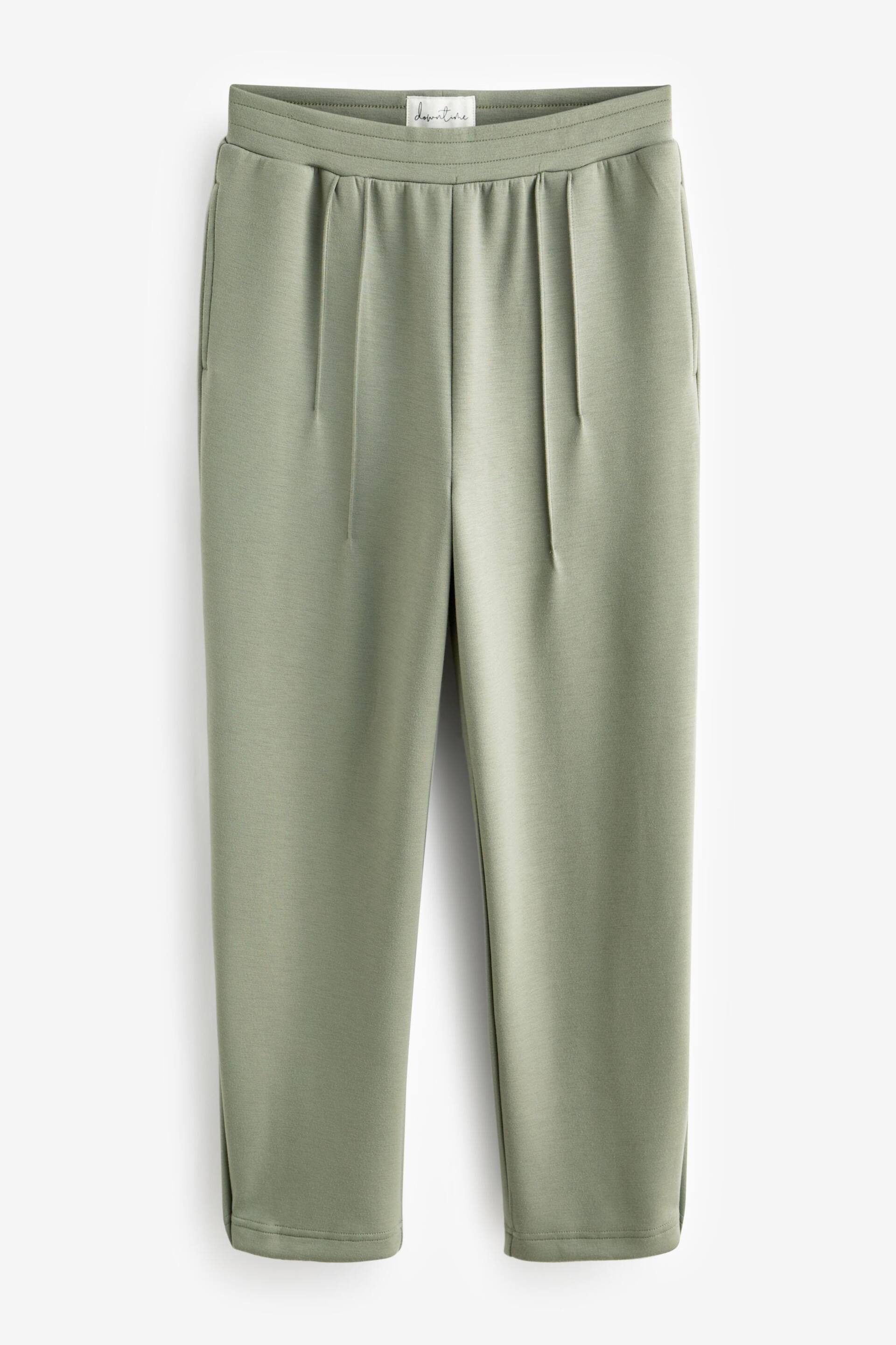 Khaki Green Wide Leg Joggers - Image 6 of 7