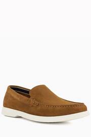 Dune London Brown Buftonn Sole Loafers - Image 4 of 6