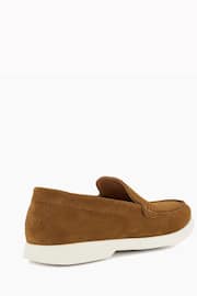 Dune London Brown Buftonn Sole Loafers - Image 5 of 6