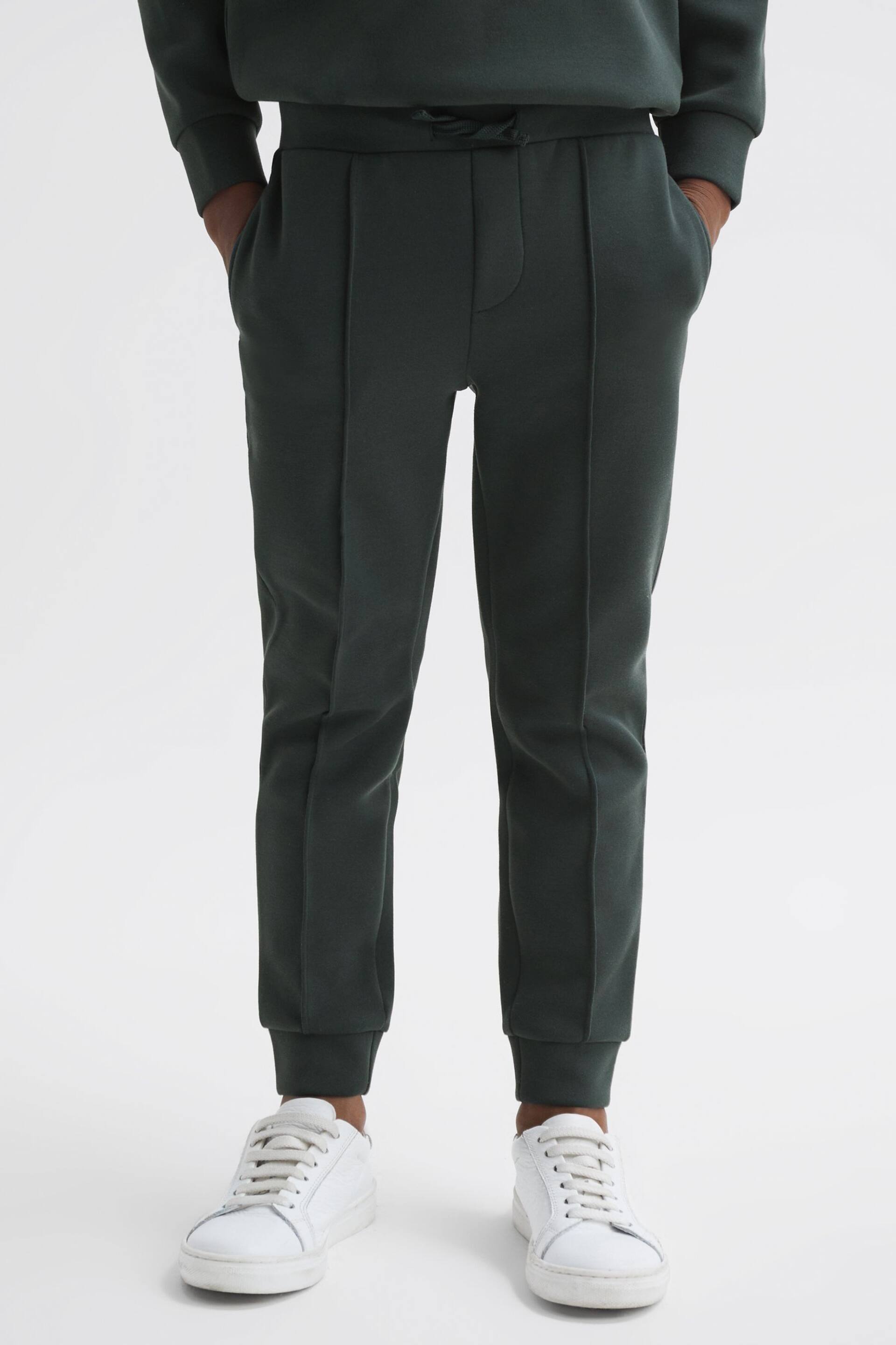 Reiss Forest Green Premier Senior Drawstring Jersey Joggers - Image 1 of 5