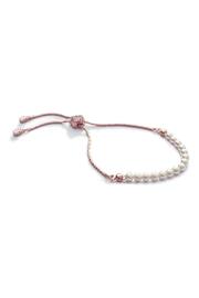 Ivory & Co Rose Gold Carlisle And Pearl Dainty Toggle Bracelet - Image 1 of 5