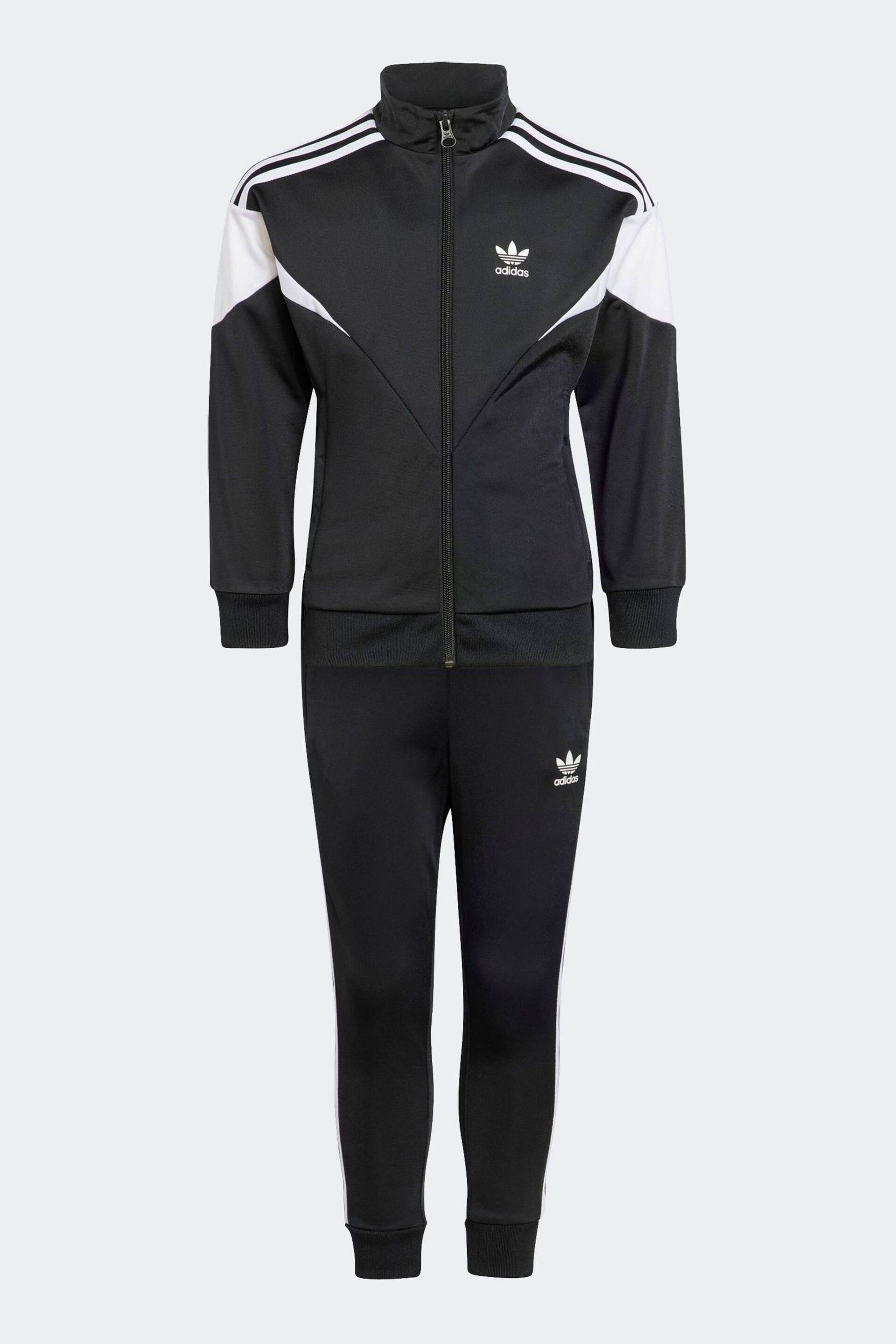 adidas Originals Kids Black Tracksuit - Image 1 of 6