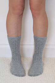 Totes Pink/Grey Ladies 2 Pack Cashmere Blend Ankle Socks - Image 5 of 5