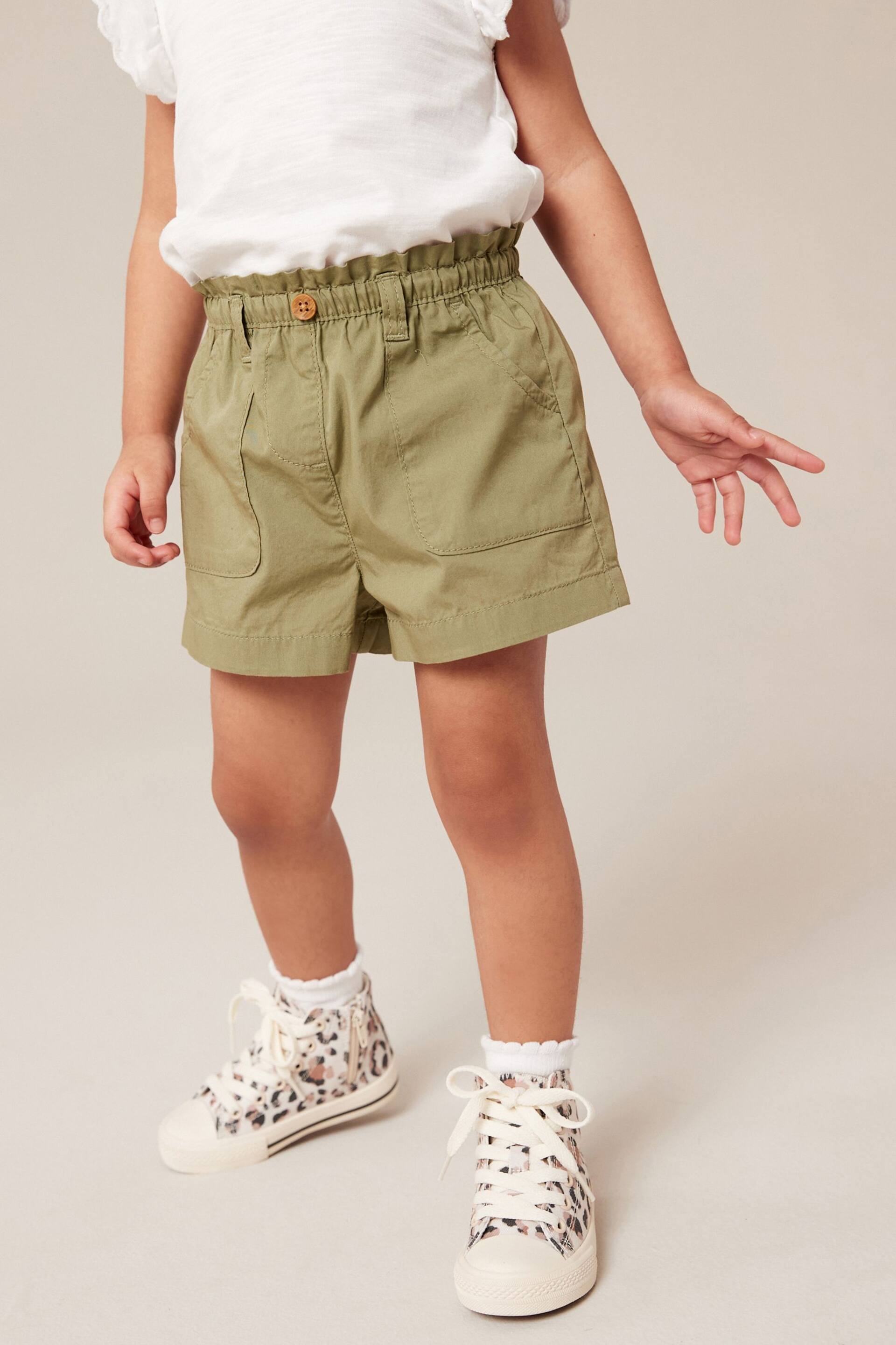 Khaki Green Pull-On Shorts (3mths-7yrs) - Image 1 of 7