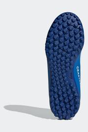 adidas Blue/White Football Sport Performance Kids X Crazyfast 4 Turf Boots - Image 8 of 10