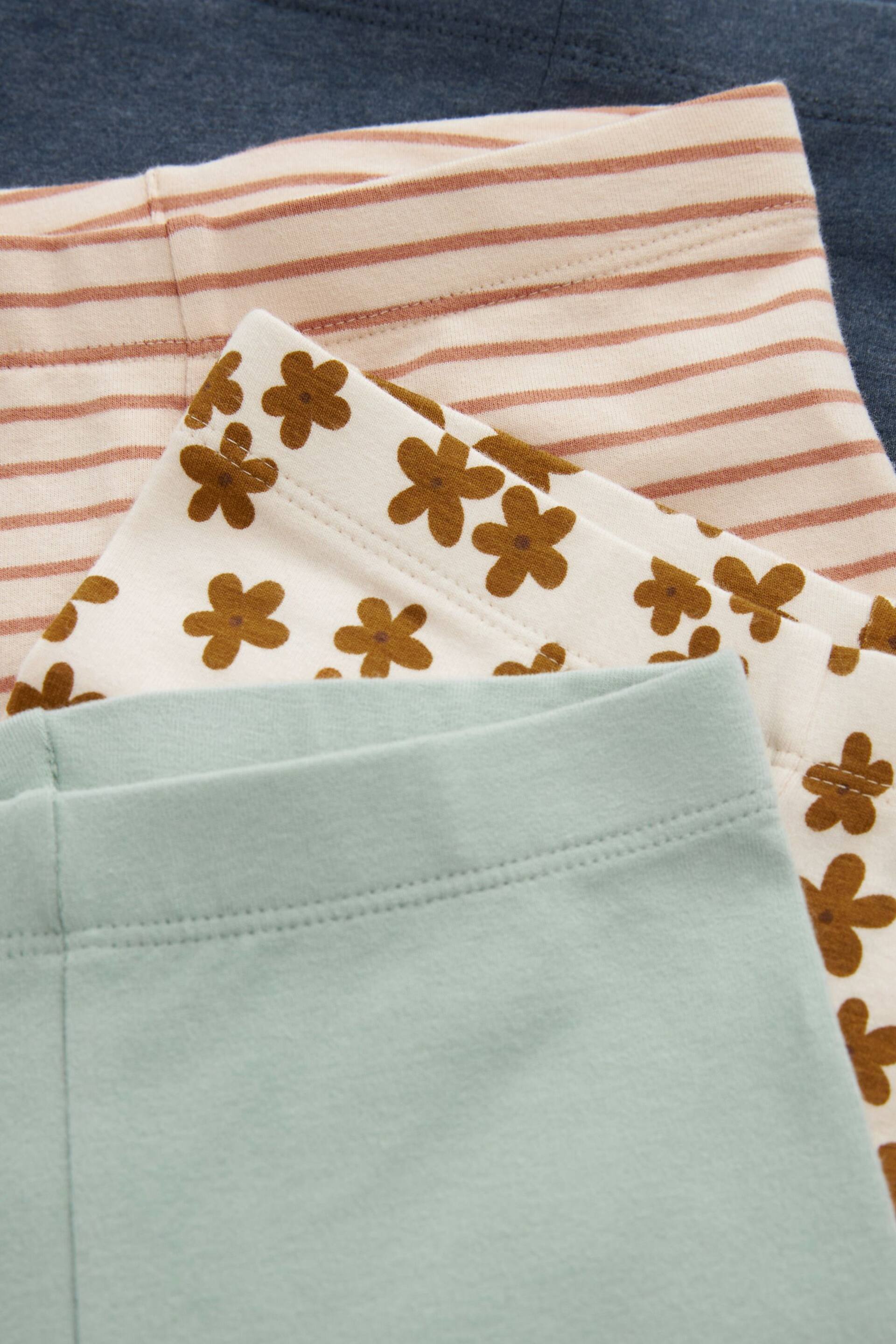 Brown Sunflower Leggings 4 Pack (3mths-7yrs) - Image 7 of 7