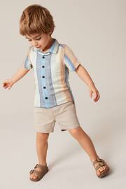 Multi Short Sleeves Vertical Stripe Shirt (3mths-7yrs) - Image 2 of 7