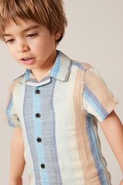 Multi Short Sleeves Vertical Stripe Shirt (3mths-7yrs) - Image 4 of 7