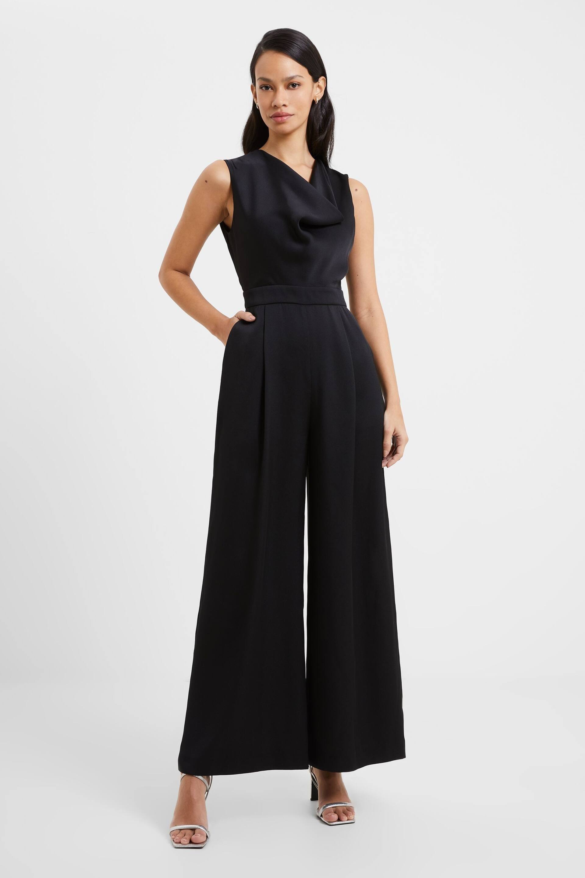 French Connection Harlow Satin Jumpsuit - Image 1 of 4