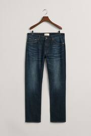GANT Blue Regular Fit Archive Wash Jeans - Image 5 of 5