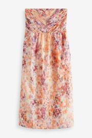 Pink Floral Bandeau Mini Summer Dress - Image 6 of 7