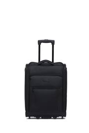 Flight Knight 55x40x20cm Ryanair Priority Soft Case Cabin Carry On Suitcase Hand Black Mono Canvas Luggage - Image 1 of 7