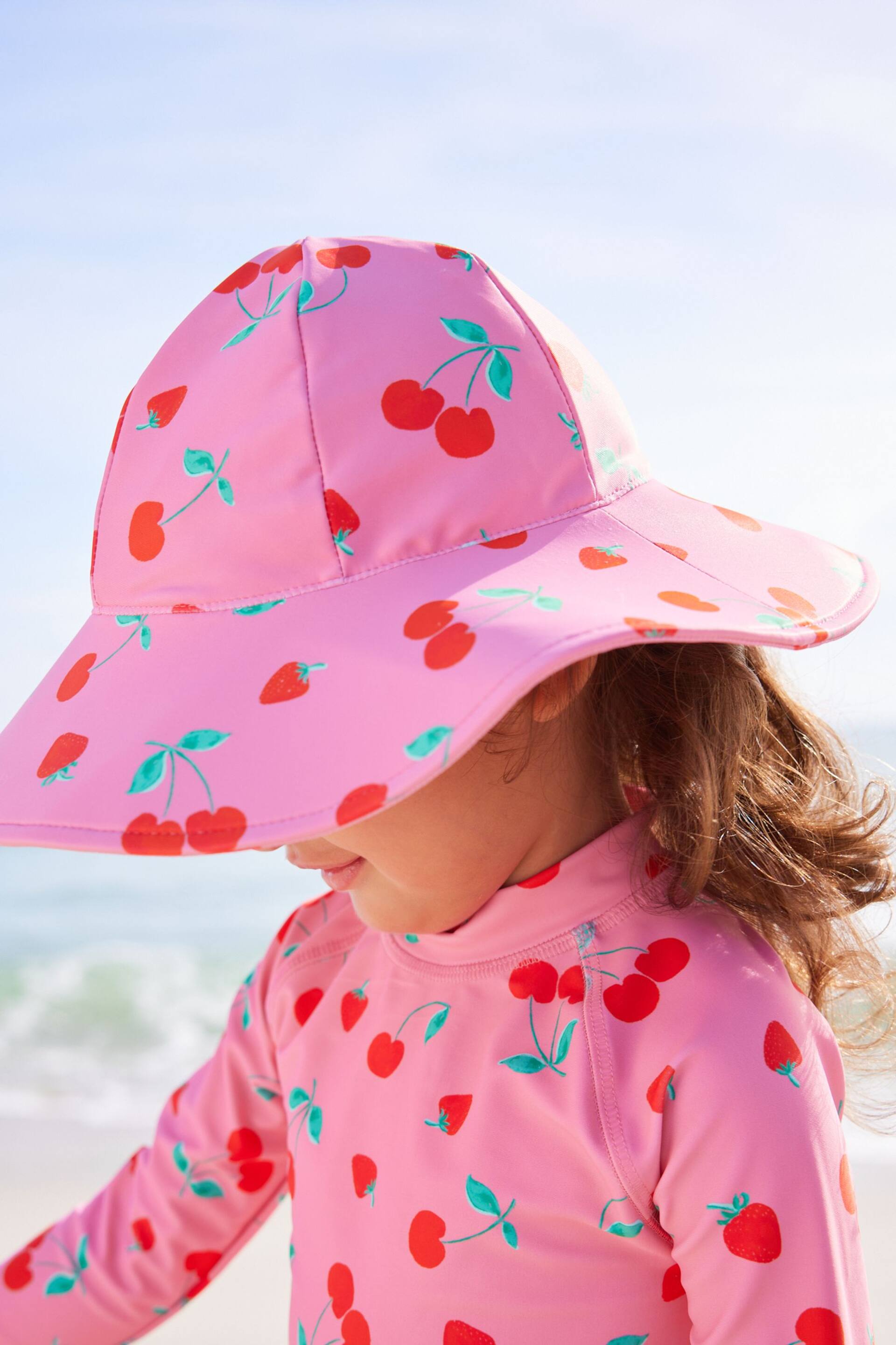 Pink Cherry Swim Hat (3mths-10yrs) - Image 3 of 4