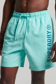 Superdry Blue Core Sport 17 Inch Swim Shorts - Image 1 of 4