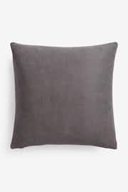 Charcoal Grey Velvet Quilted Hamilton 50 x 50 Cushion - Image 6 of 6