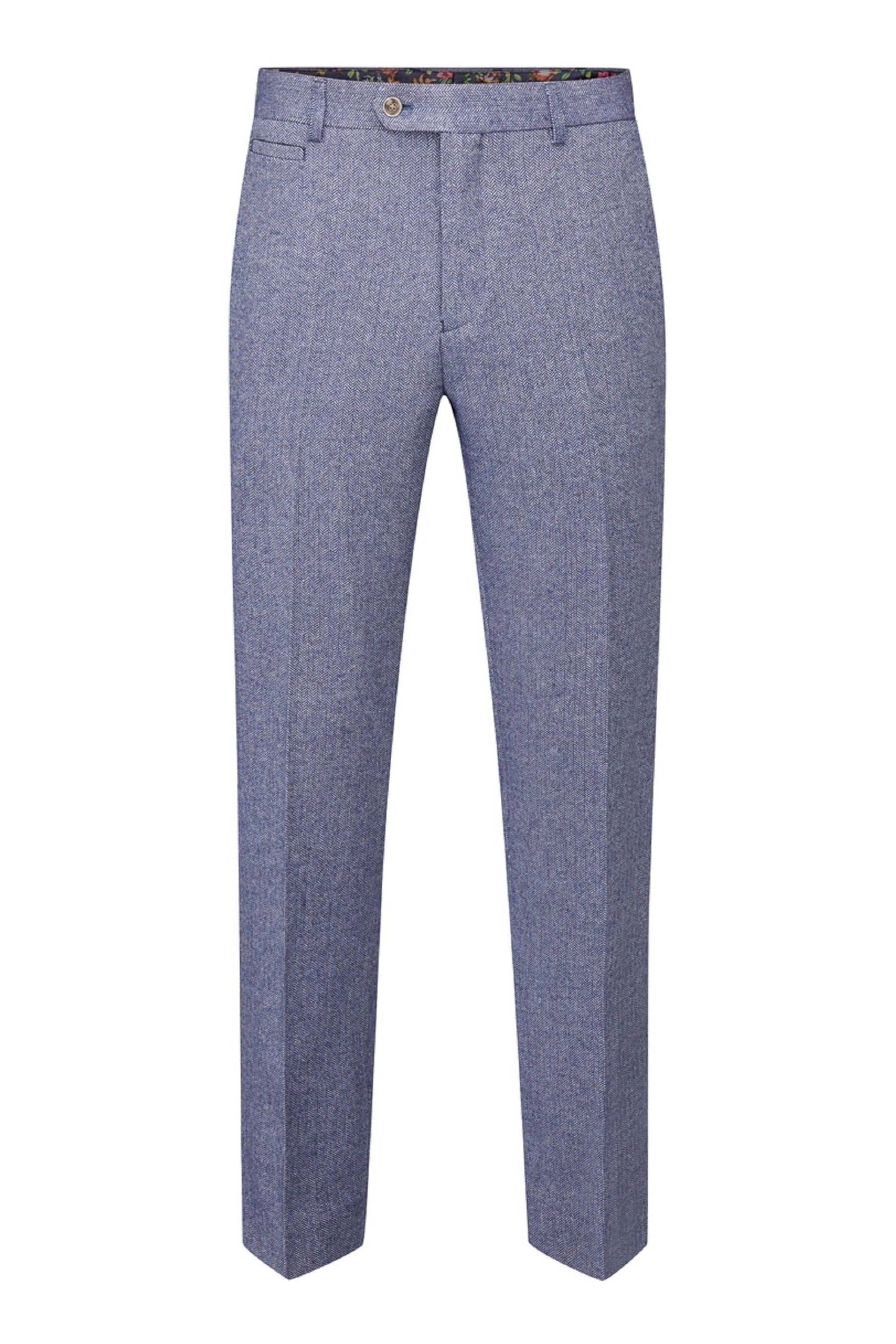 Skopes Jude Tweed Tailored Fit Suit Trousers - Image 3 of 4