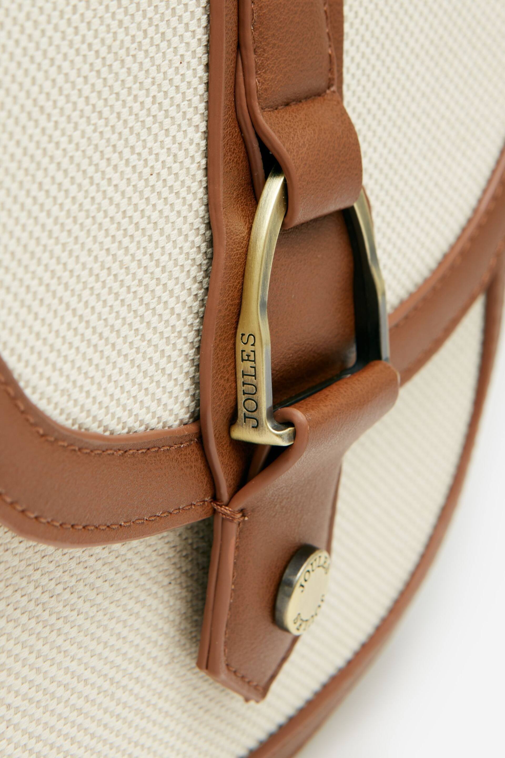 Joules Ludlow Tan Canvas Cross Body Bag - Image 8 of 9
