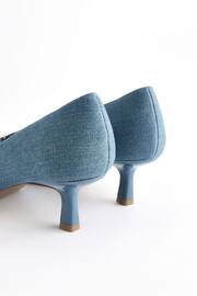 Denim Forever Comfort Jewel Trim Kitten Heels - Image 3 of 6