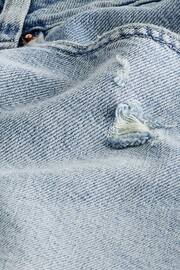 Bleach Ripped Denim Shorts - Image 6 of 6