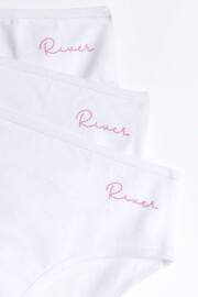 River Island White Girls Briefs 7 Pack - Image 2 of 3