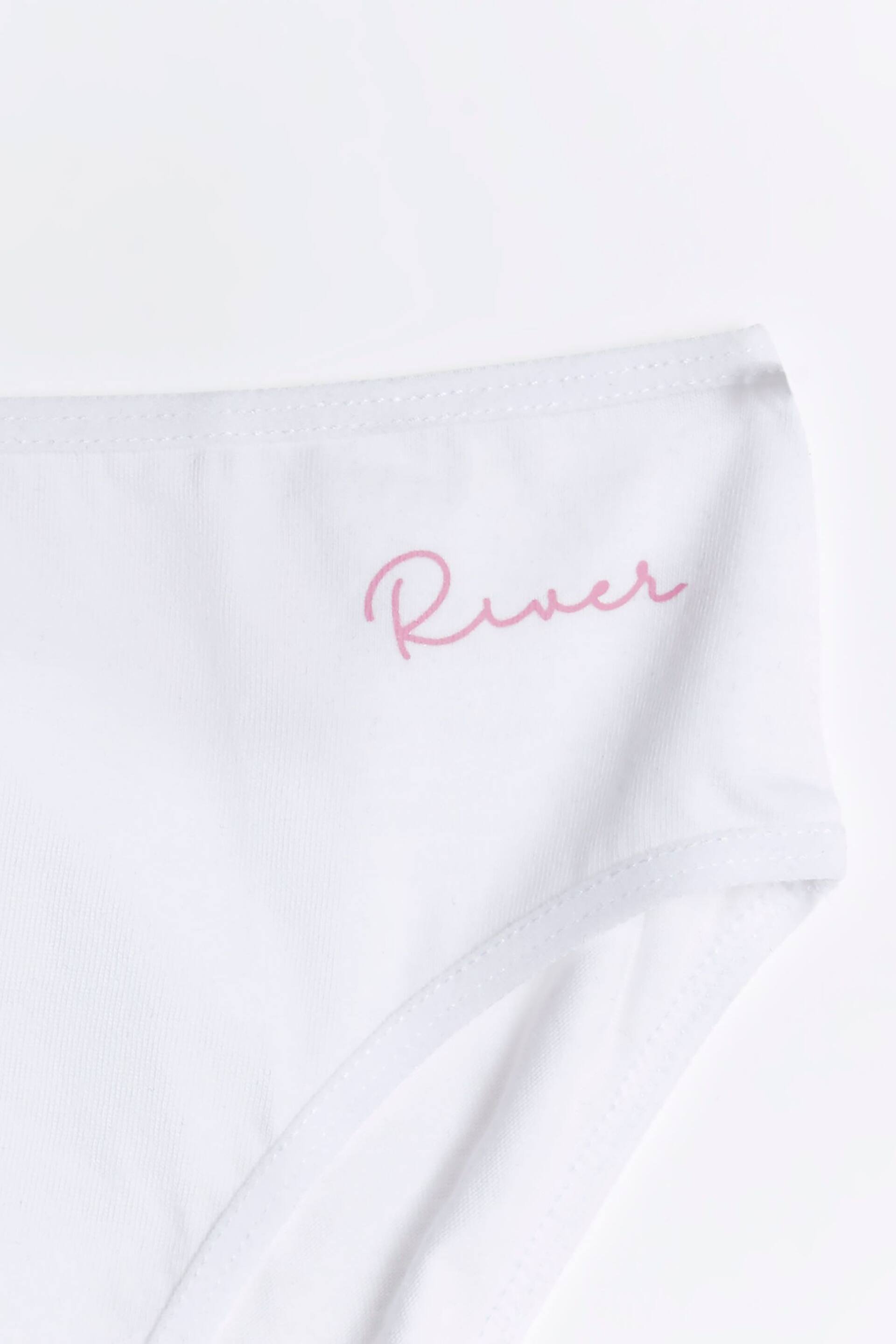 River Island White Girls Briefs 7 Pack - Image 3 of 3