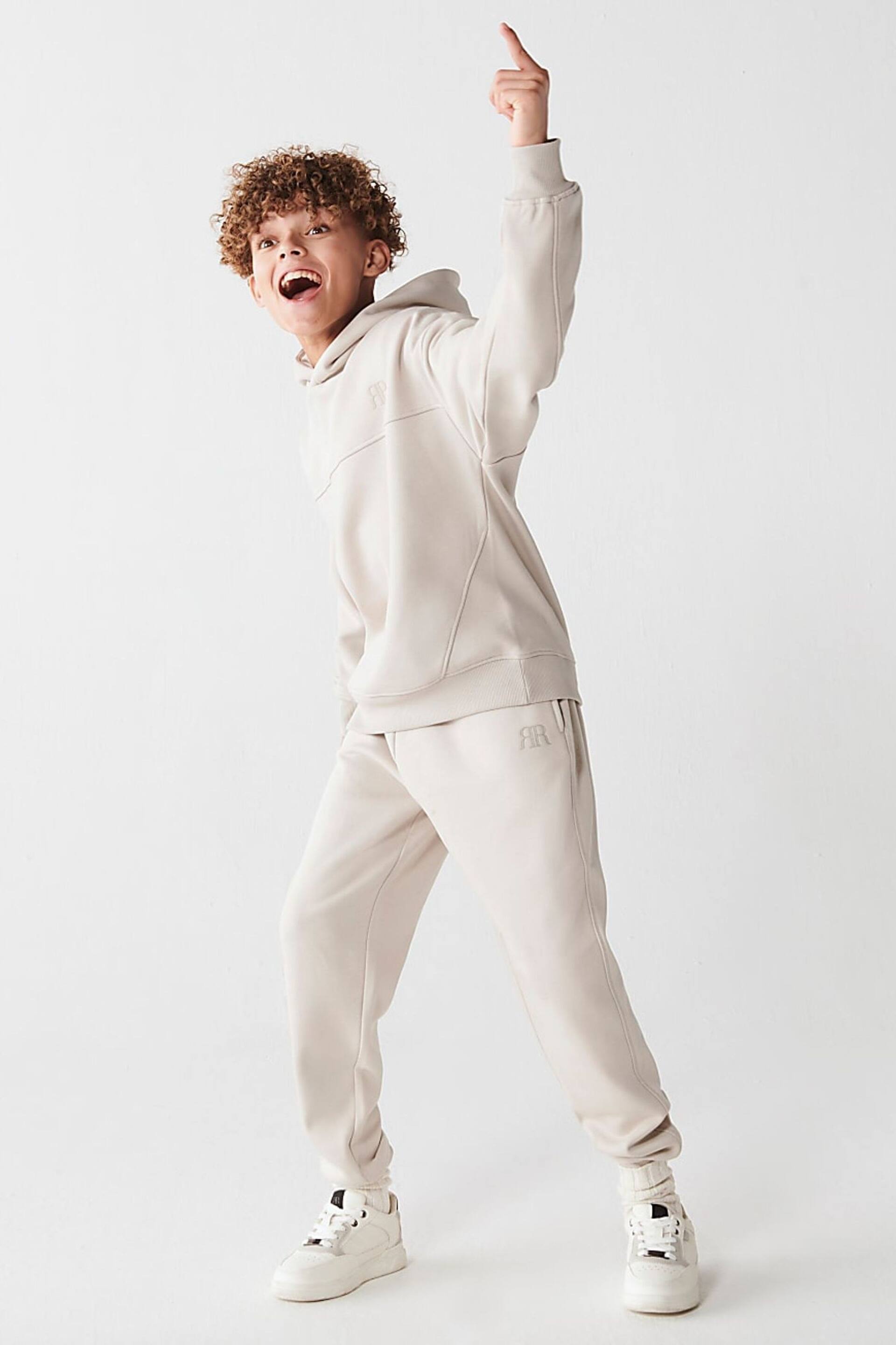 River Island Natural Boys Essentials Joggers - Image 3 of 7