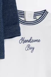 River Island Blue Baby Boys Jacket Top and Shorts Set - Image 5 of 5