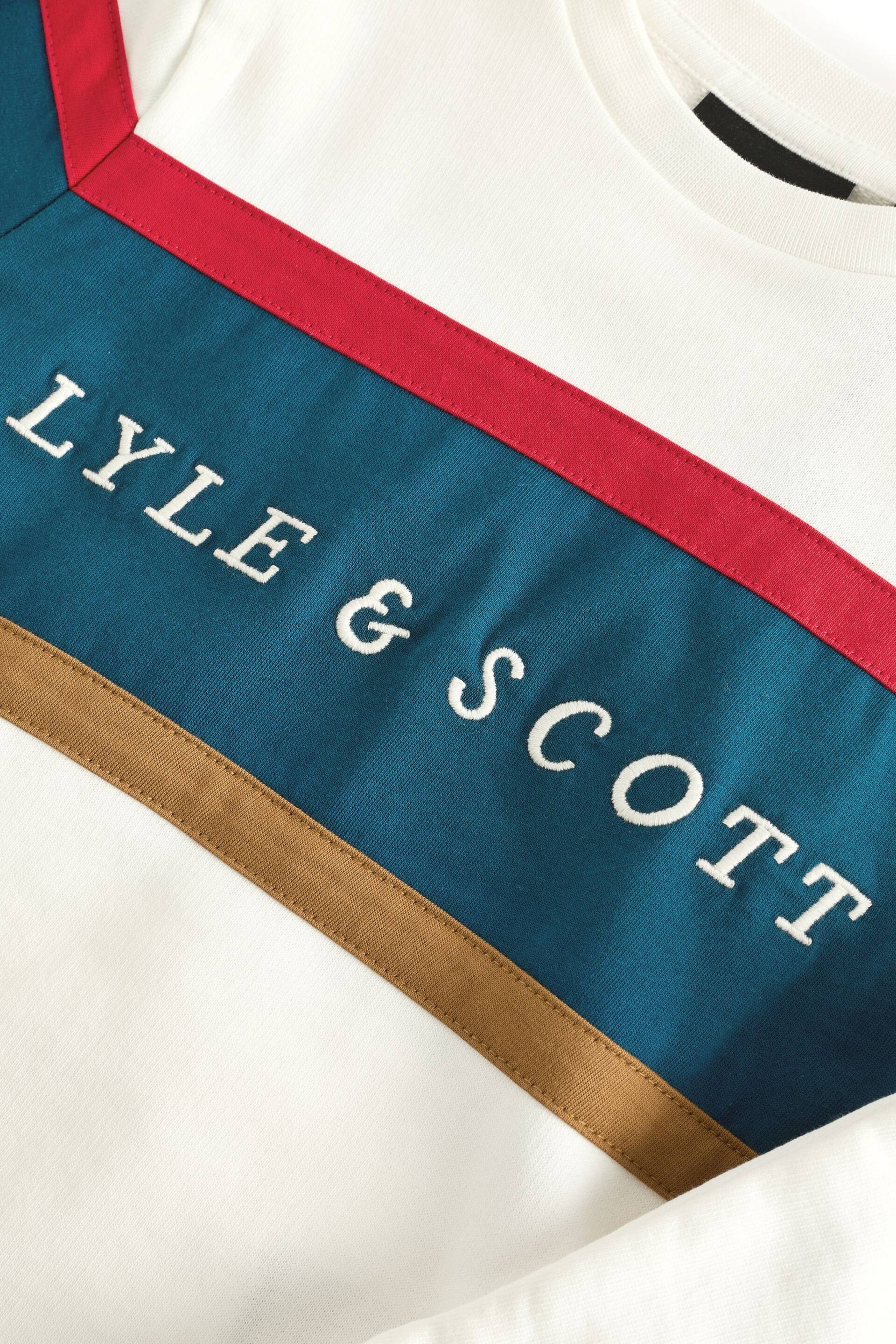Lyle & Scott Boys Ecru White Volley Sweatshirt - Image 3 of 4